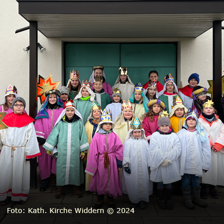 Sternsingen nach dem Kirchenbrand in Widdern?
