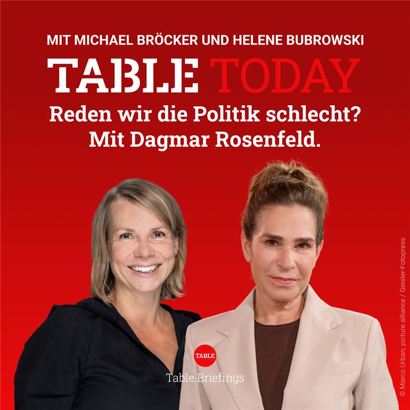 Reden wir die Politik schlecht? Mit Dagmar Rosenfeld.