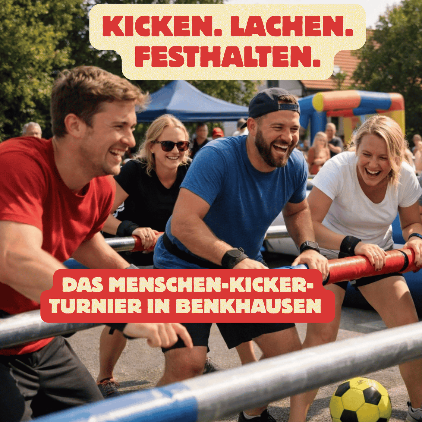 Folge 224: Kicken. Lachen. Festhalten. - Das Menschen-Kicker-Turnier in Benkhausen