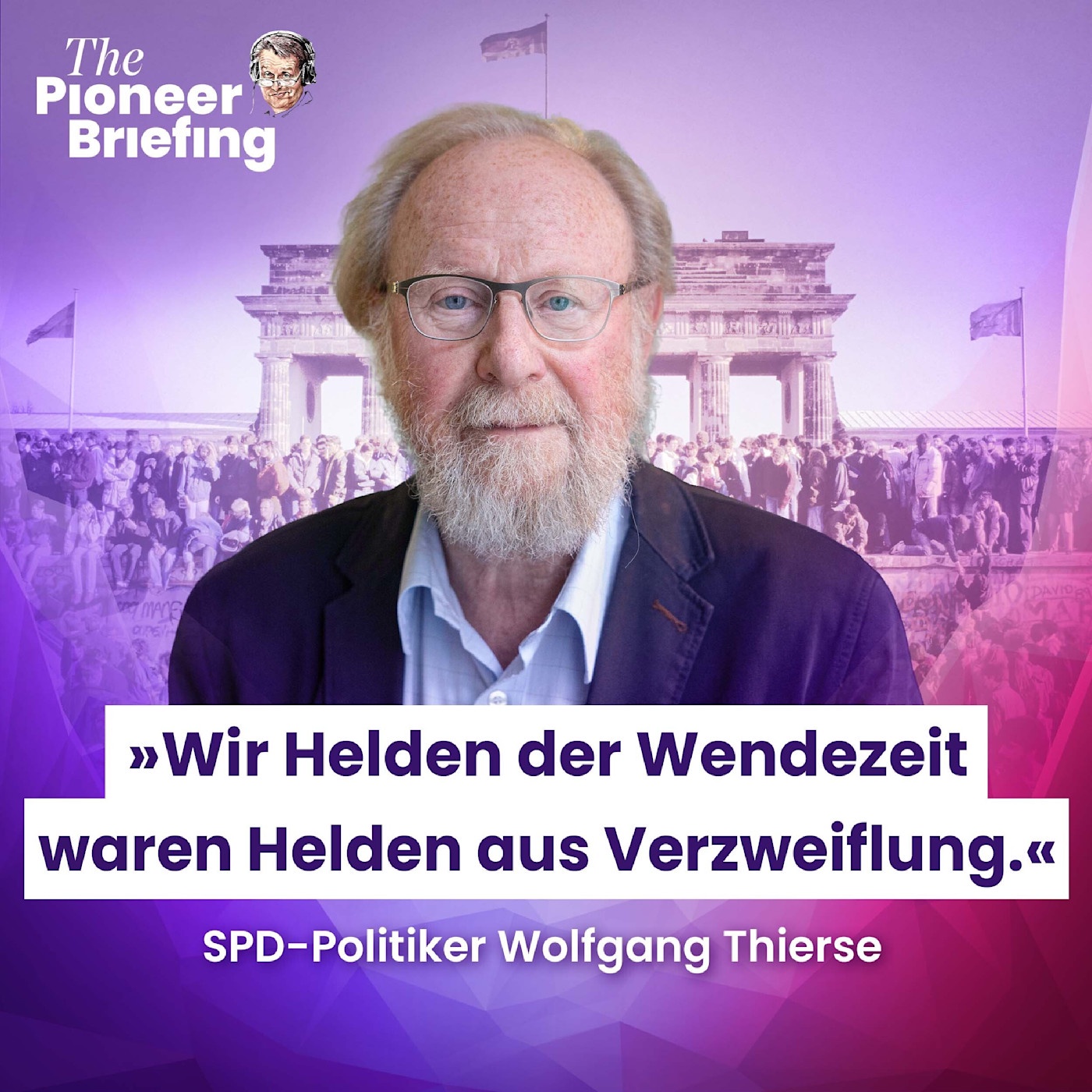 Wolfgang Thierse zur Einheit: „Für mich ein Tag der Befreiung.