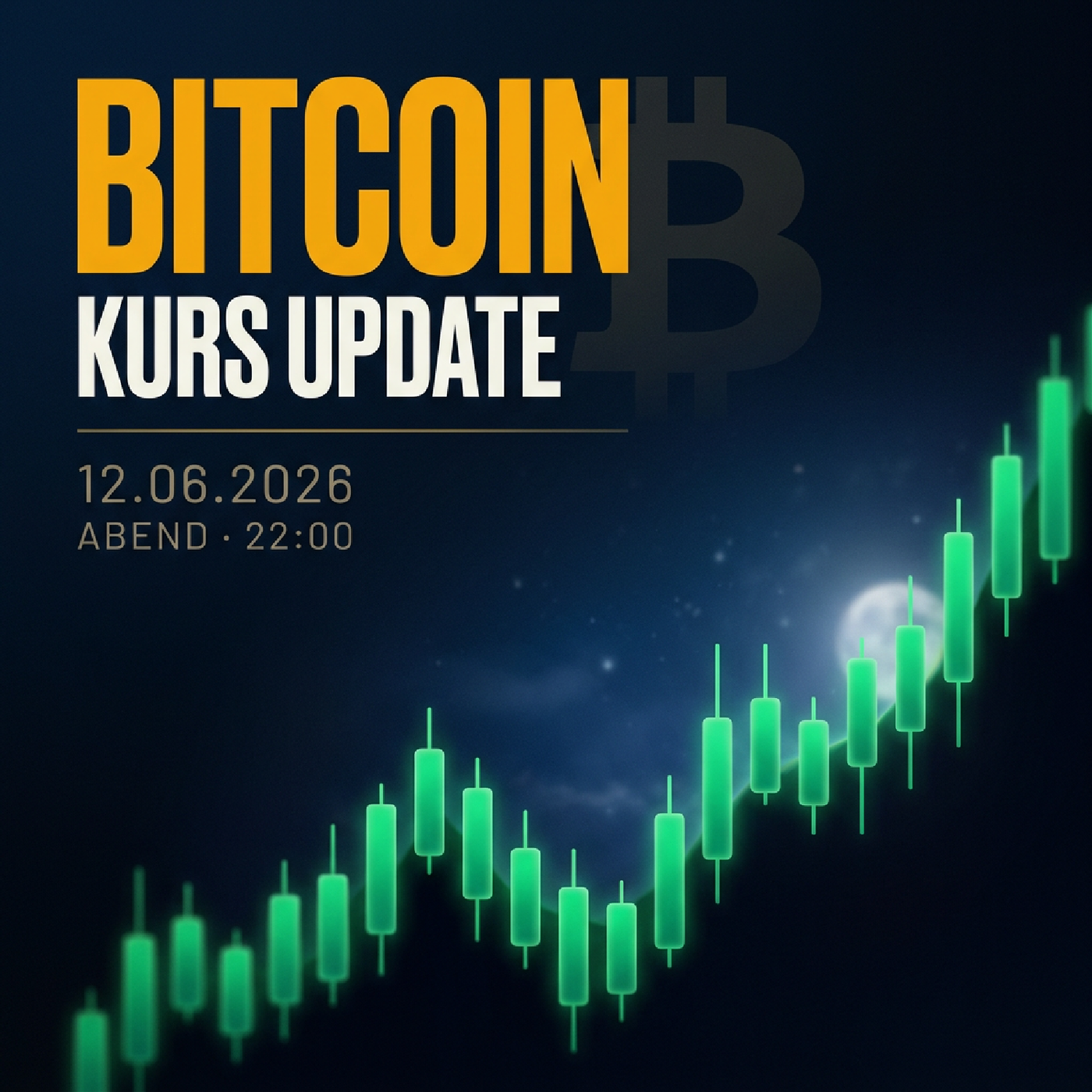 Bitcoin Kurs Abend 12.06.2026: 54.950 € (+0.09 %)