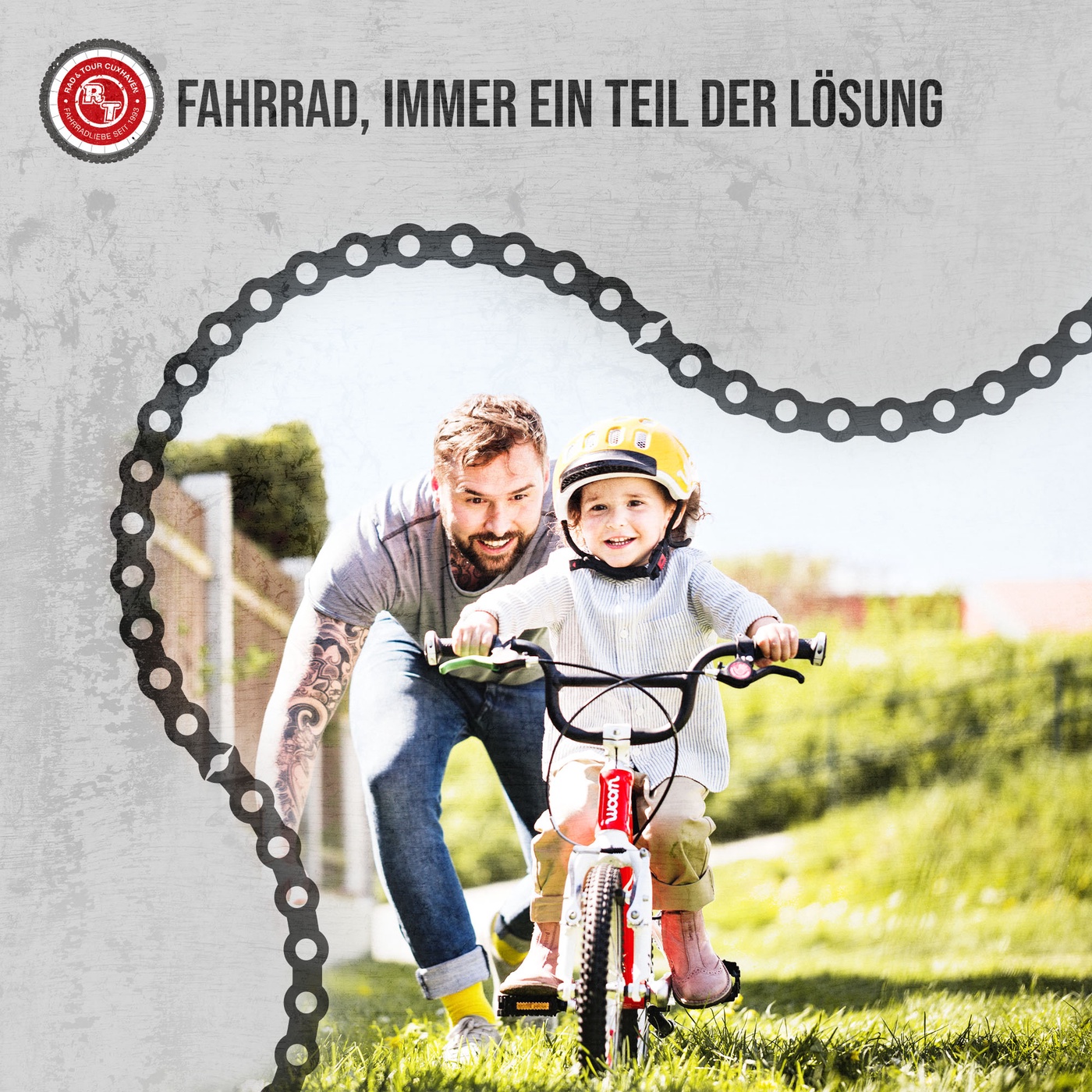 Kinder und Radfahren