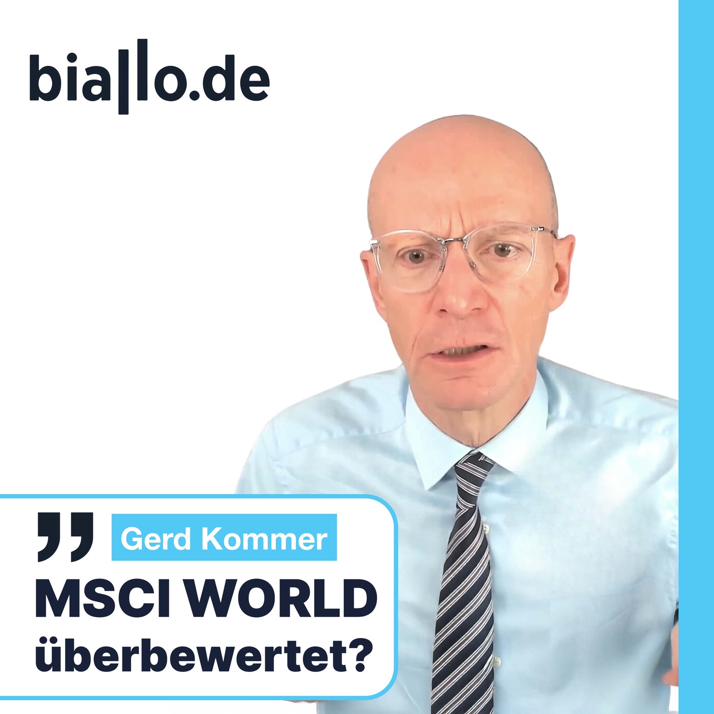 MSCI World könnte überbewertet sein!