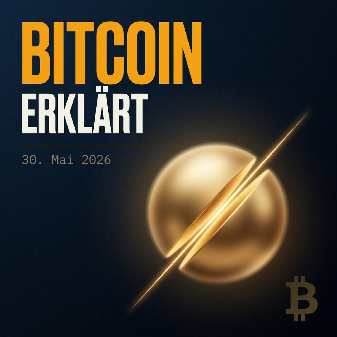Bitcoin Erklärt · 30.05.2026 — Bitcoin-Halving: Was es ist und warum es wichtig ist