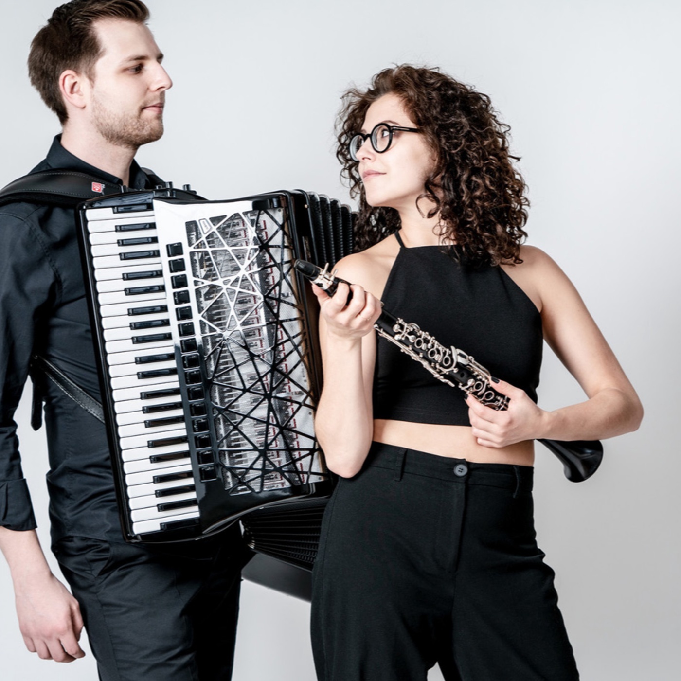 Mit Klarinette und Akkordeon