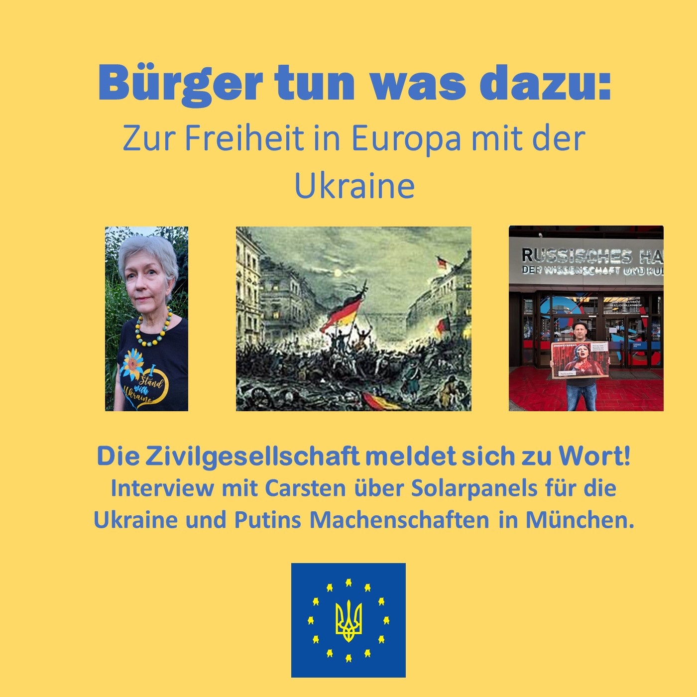 Bürger tun was dazu: Interview mit Carsten über Solarpanels für die Ukraine
