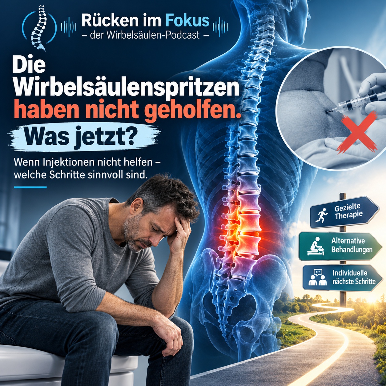 Wenn die Wirbelsäulenspritzen nicht helfen - Was tun?