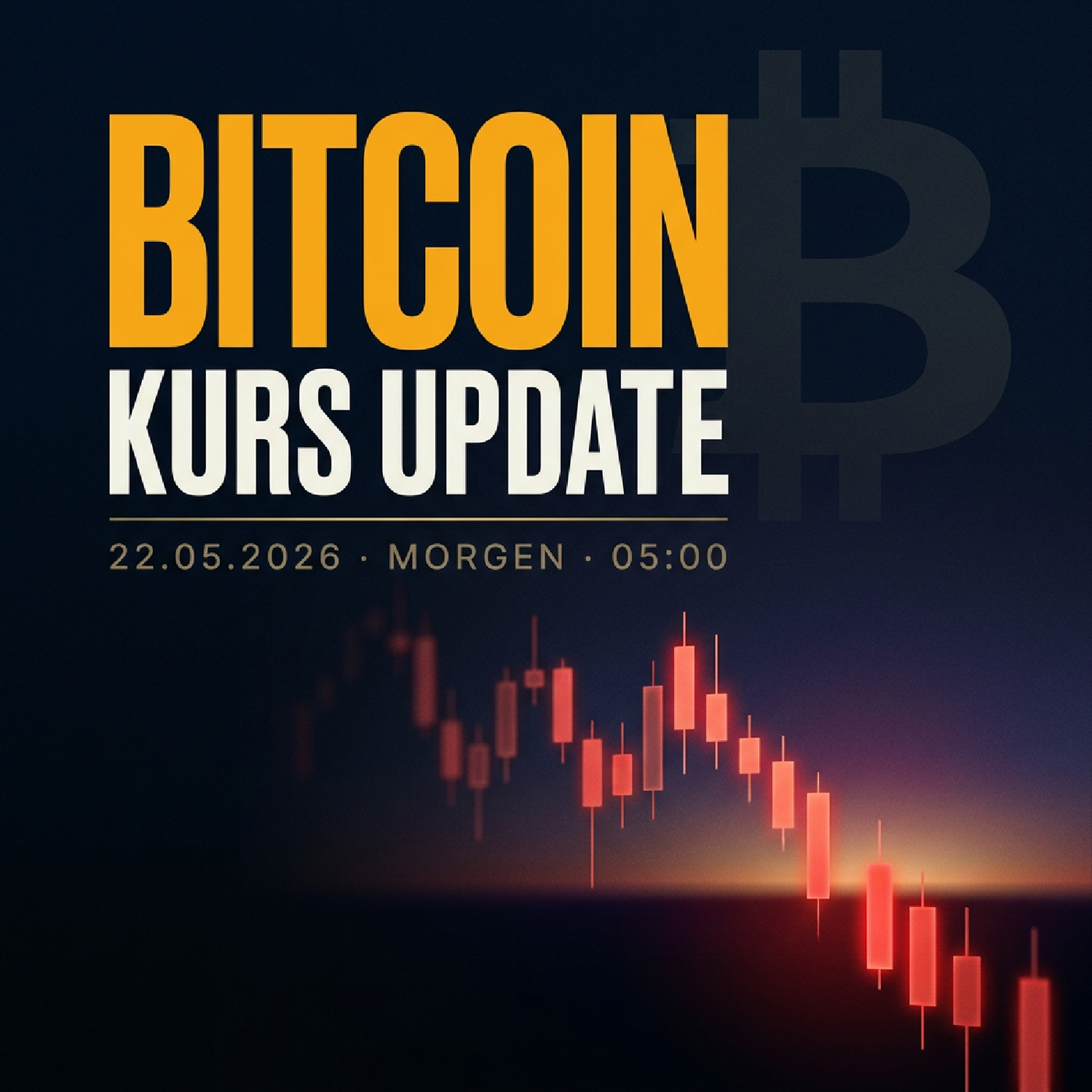 Bitcoin Kurs Morgen 22.05.2026: 66.804 € (-0.38 %)