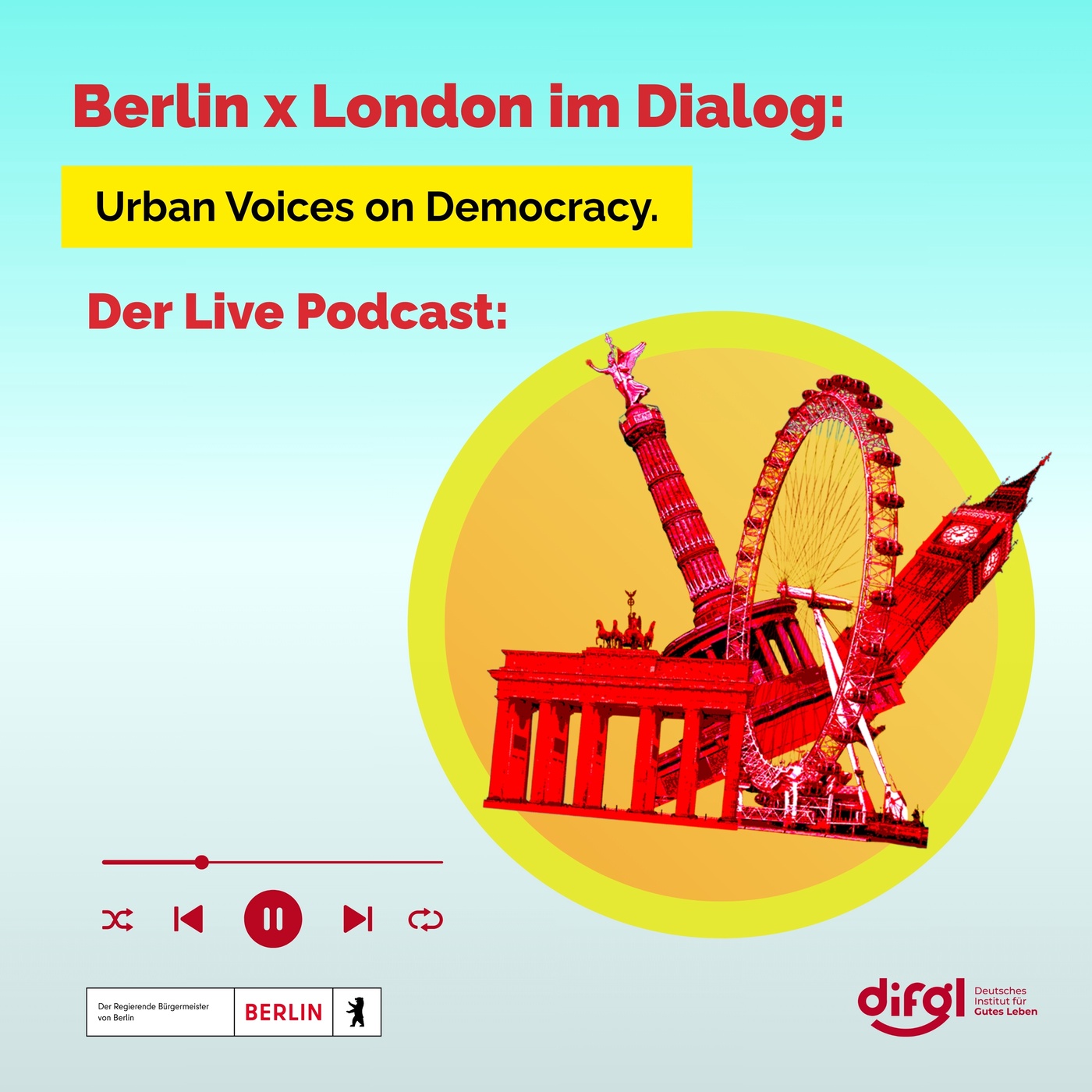 Originalcover Berlin x London im Dialog mit Berliner und Londoner Wahrzeichen