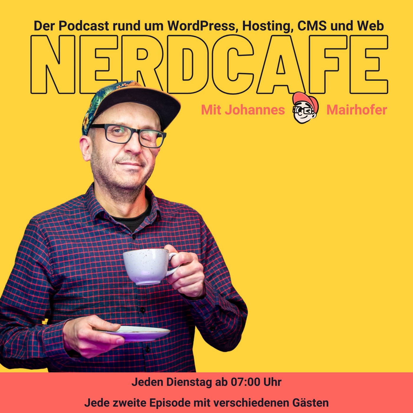 nerdcafe. Der Podcast rund um WordPress, Hosting, CMS und Web.