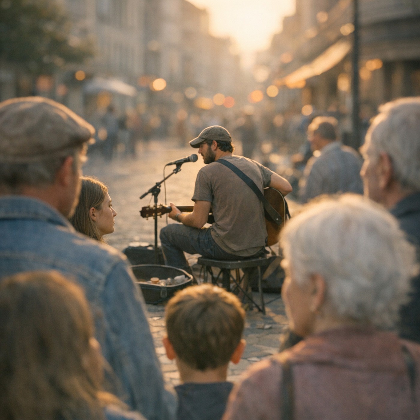 Der Straßenmusiker — Hörgeschichte für Erwachsene zum Zuhören