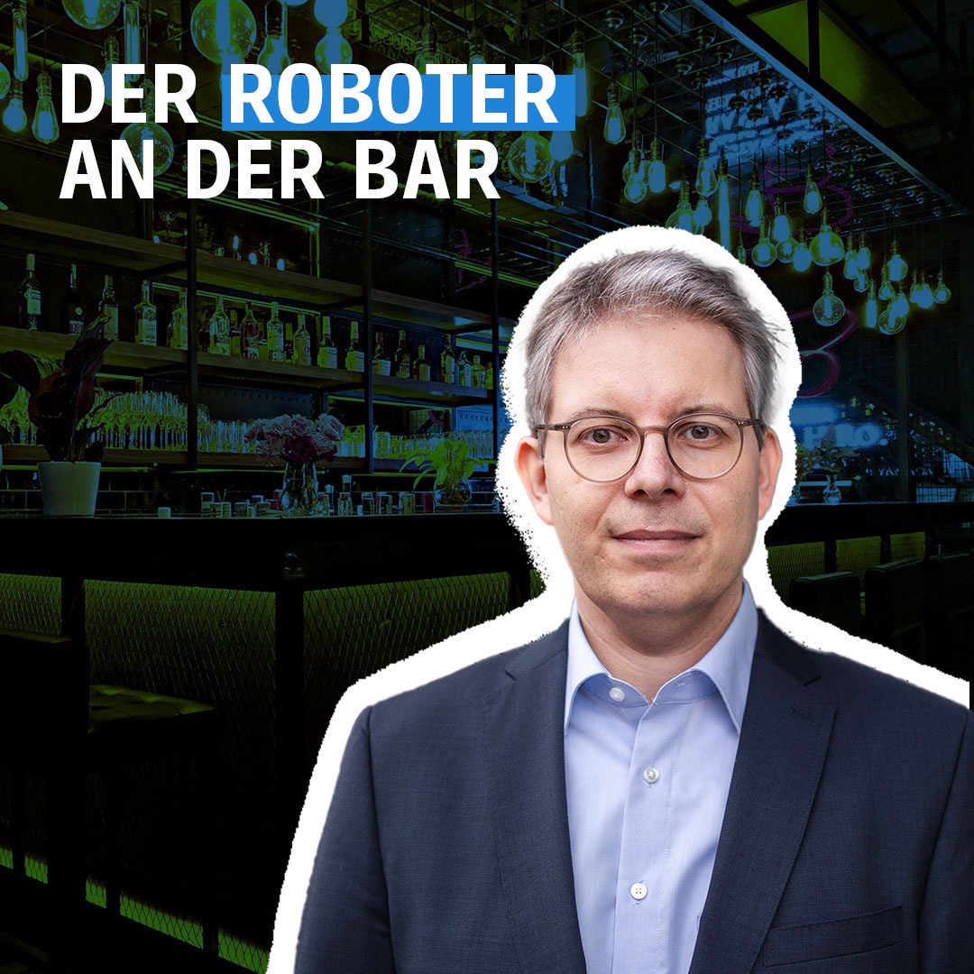 Der Roboter an der Bar