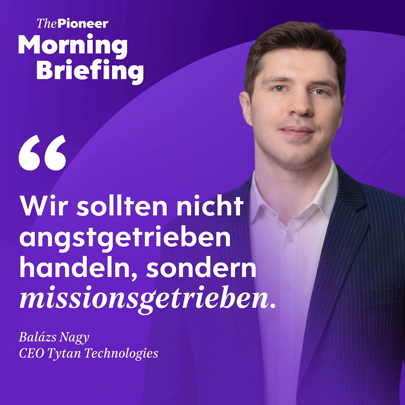 CEO von Tytan Technologies: Drohnenshow für den Kanzler | VW | Frontrunners