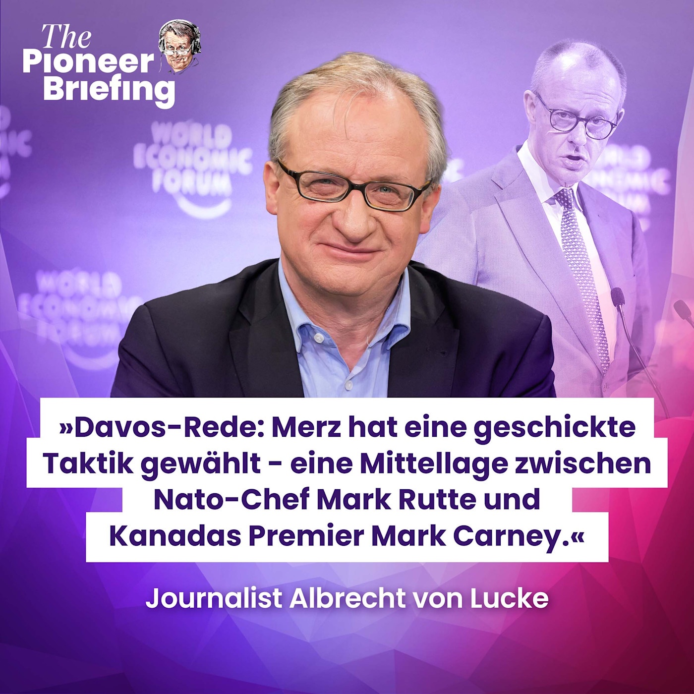 Albrecht von Lucke zu Merz in Davos | Strack-Zimmermann | Trump verklagt JP Morgan