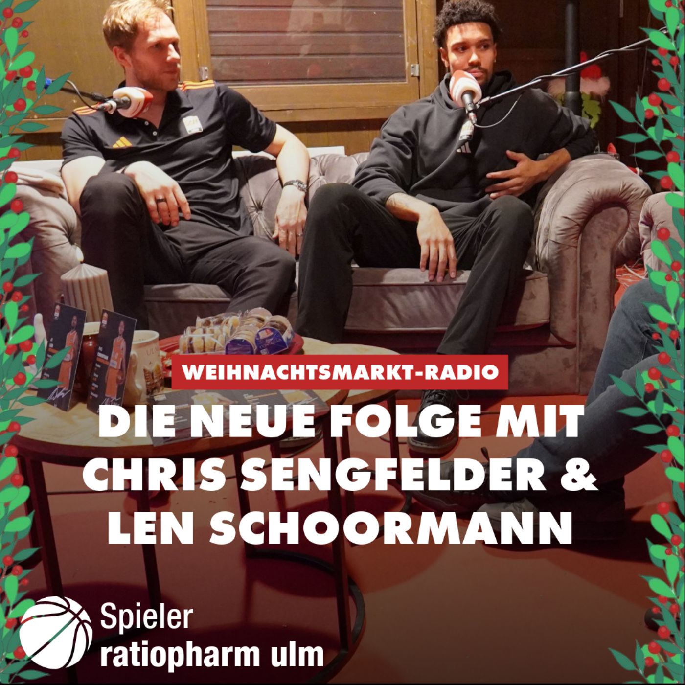 Das DONAU 3 FM Weihnachtsmarkt-Radio mit Chris Sengfelder und Len Schoormann von ratiopharm Ulm