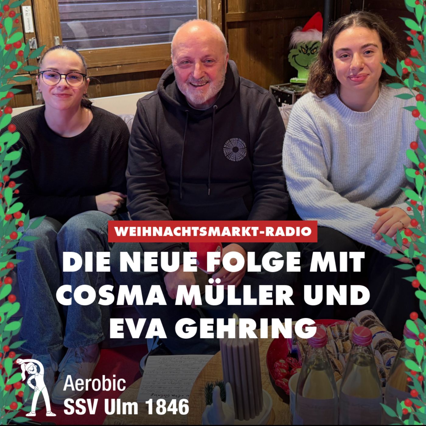 Das DONAU 3 FM Weihnachtsmarkt- Radio mit Cosma Müller und Eva Gehring von der Aerobic-Abteilung des SSV Ulm 1846