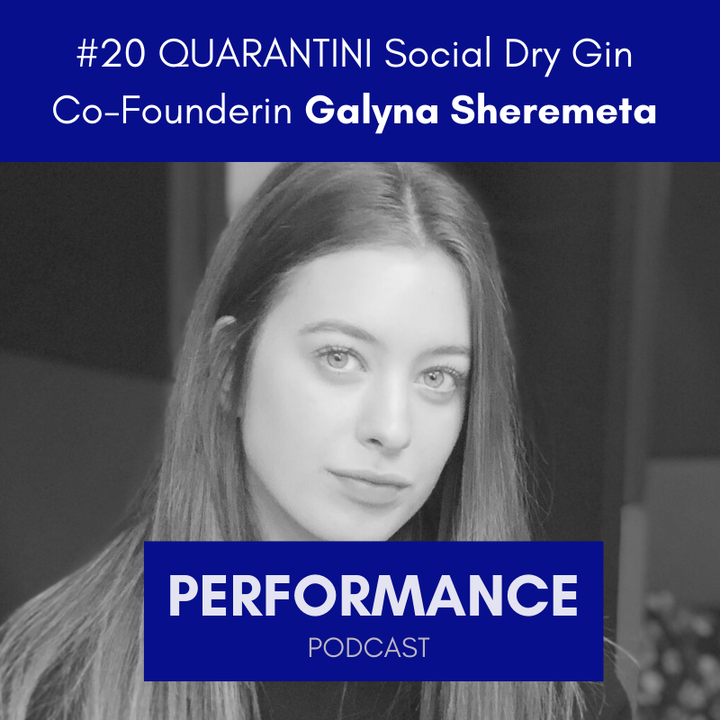#20 QUARANTINI Social Dry Gin Co-Founderin Galyna Sheremeta