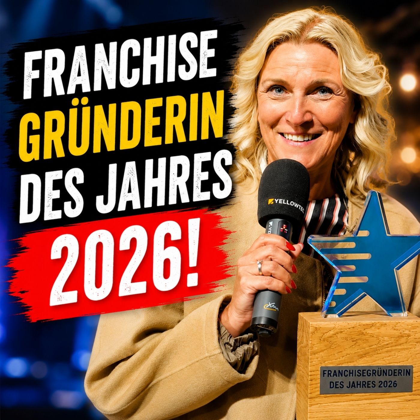 Frisch gekürt, noch sichtlich gerührt: Ihre erste Reaktion als Gründerin des Jahres 2026 (Award)