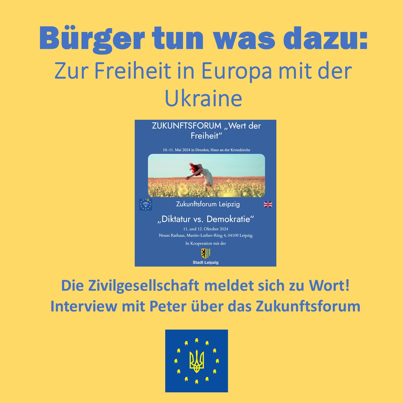 Bürger tun was dazu: Interview mit Peter über das Zukunftsforum