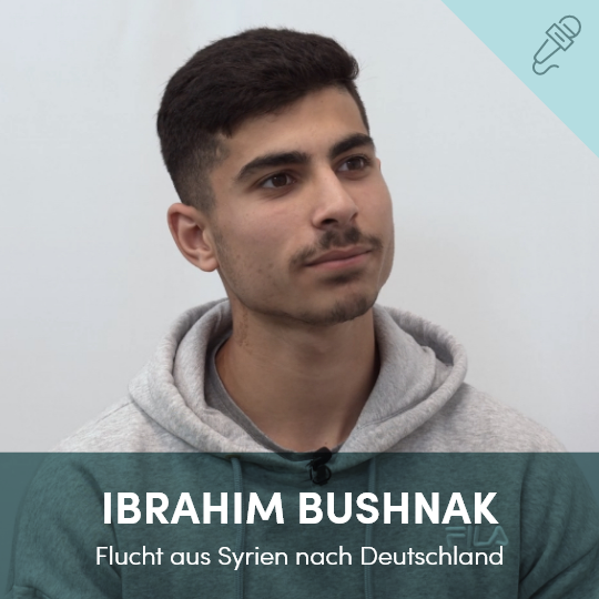 Ibrahim Bushnak über seine Flucht aus Syrien nach Deutschland.