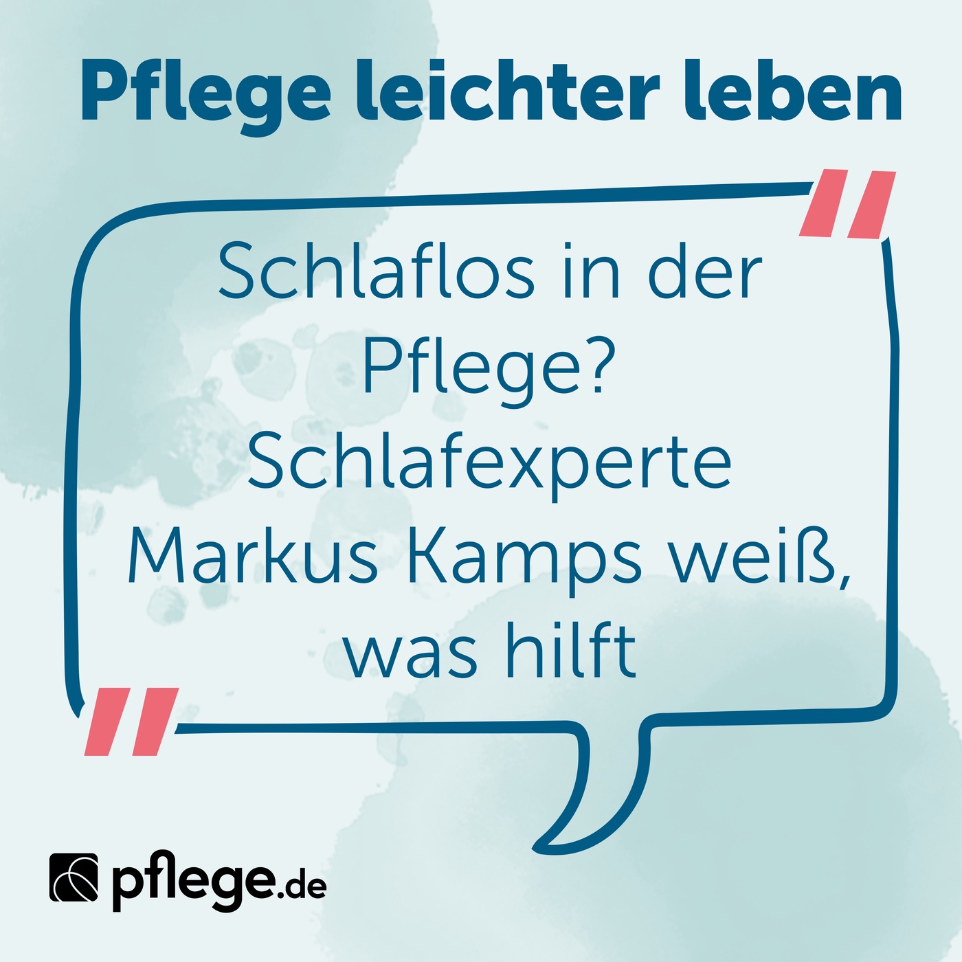 Schlaflos in der Pflege? Schlafexperte Markus Kamps weiß, was hilft