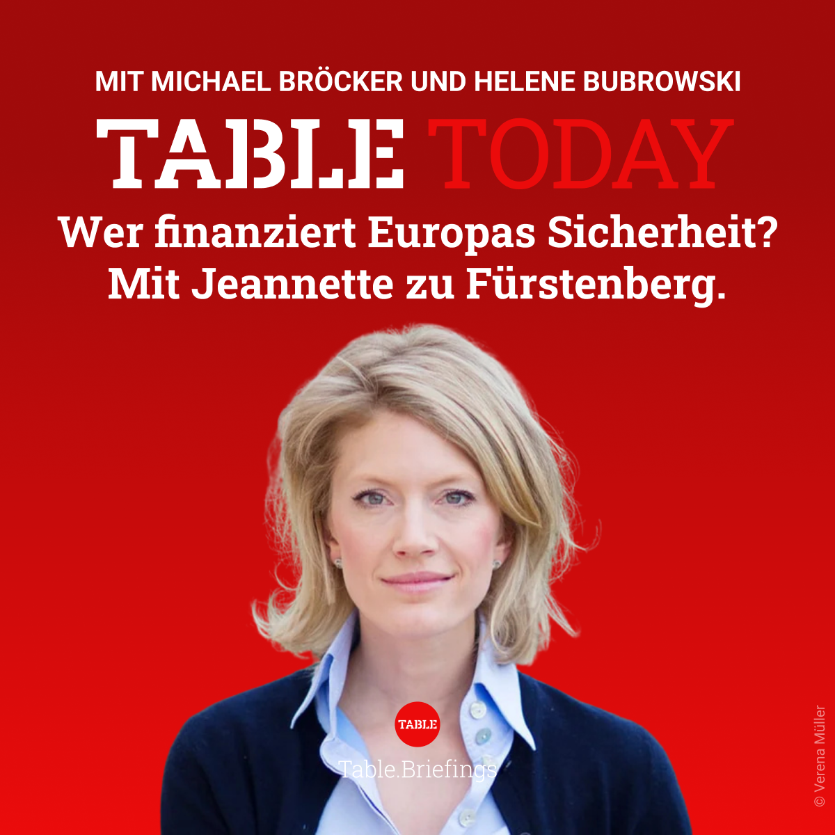 Wer finanziert Europas Sicherheit? Mit Jeannette zu Fürstenberg.