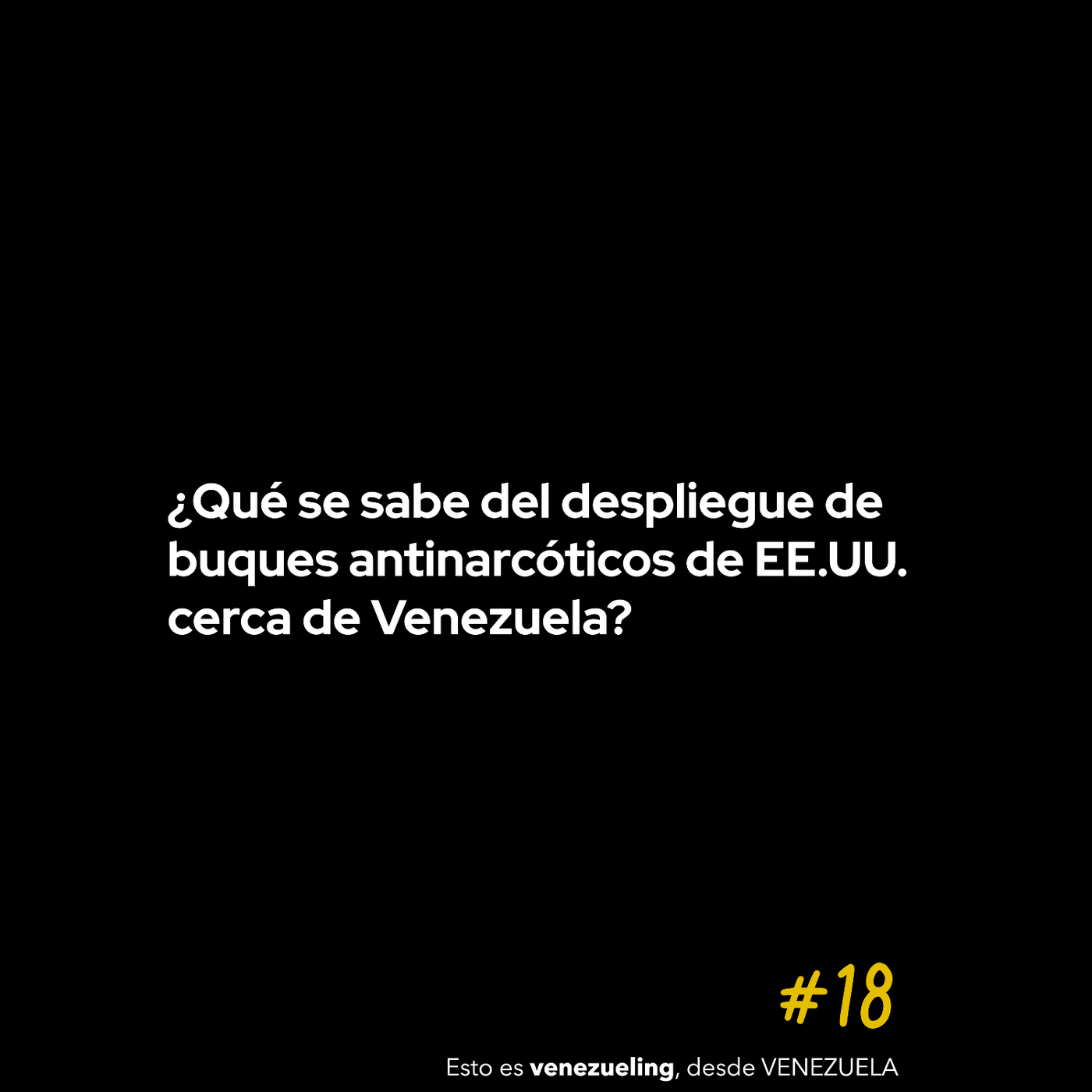 ¿Qué se sabe del despliegue de buques antinarcóticos de EE.UU. cerca de Venezuela?