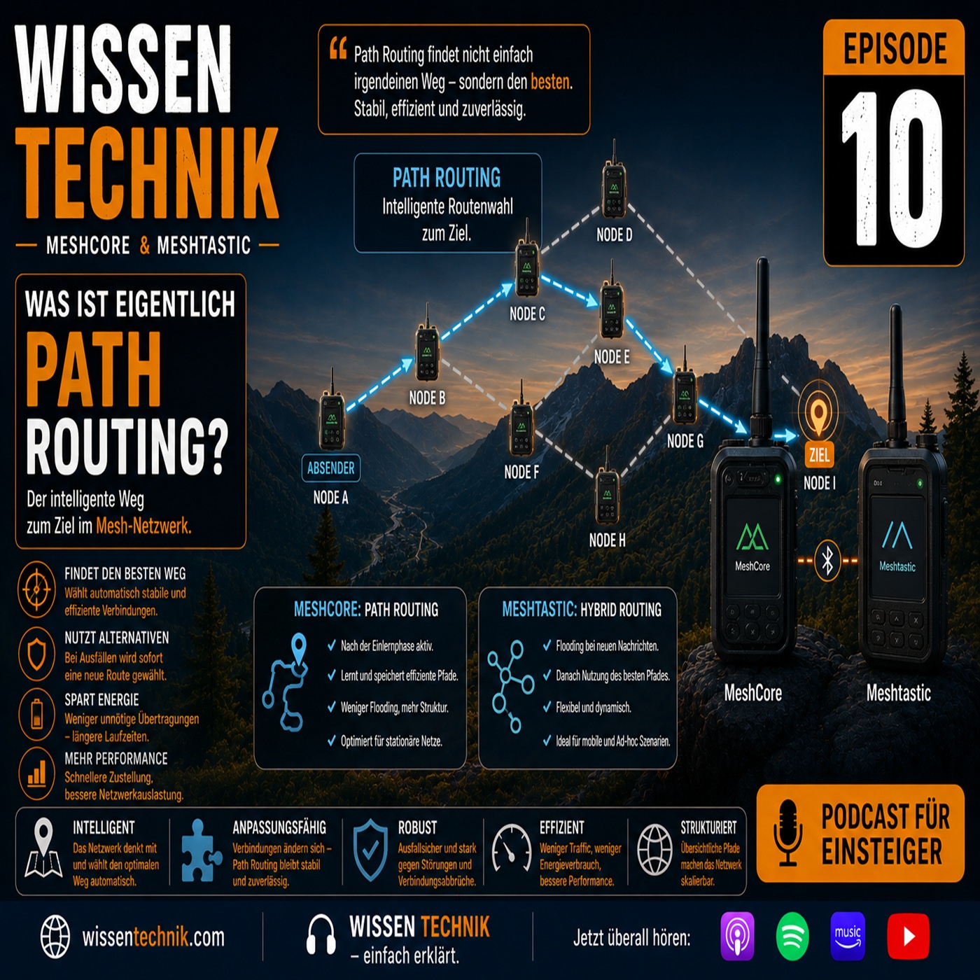 WISSEN TECHNIK - MeshCore & Meshtastic - 10. Episode