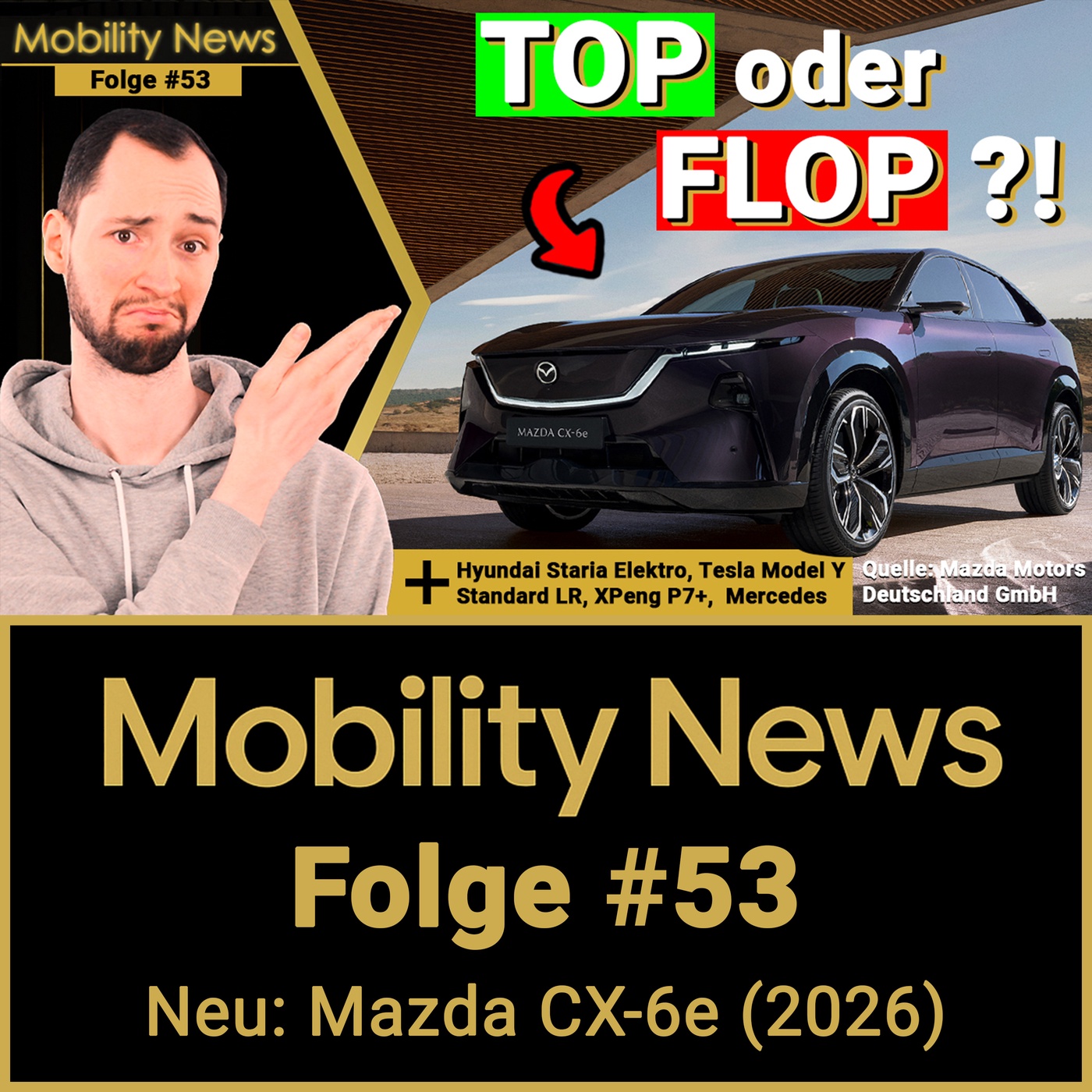 DAS Mittelklasse-SUV für 2026?! Ab 49.990 Euro + 26 Zoll Display: Mazda CX-6e | Mobility News #53