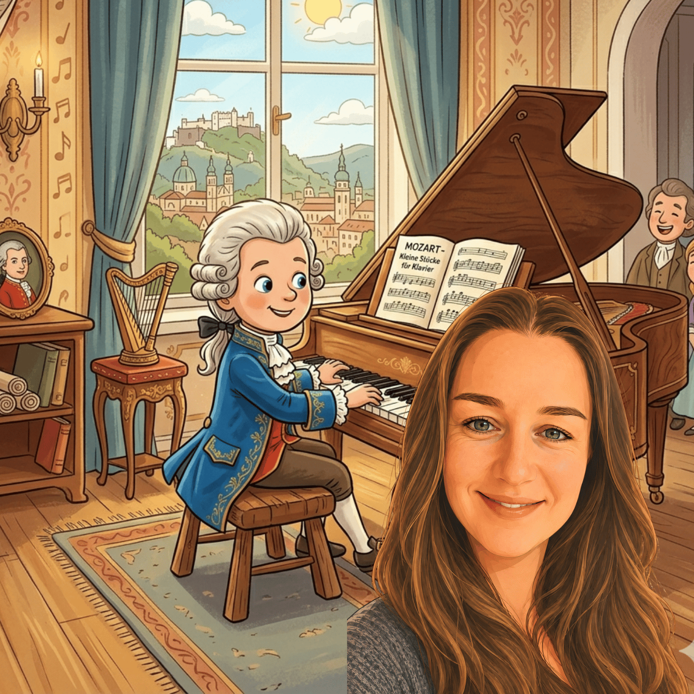 Wolfgang Amadeus Mozart - Das Wunderkind mit den Zauberfingern | Geschichte für Kinder