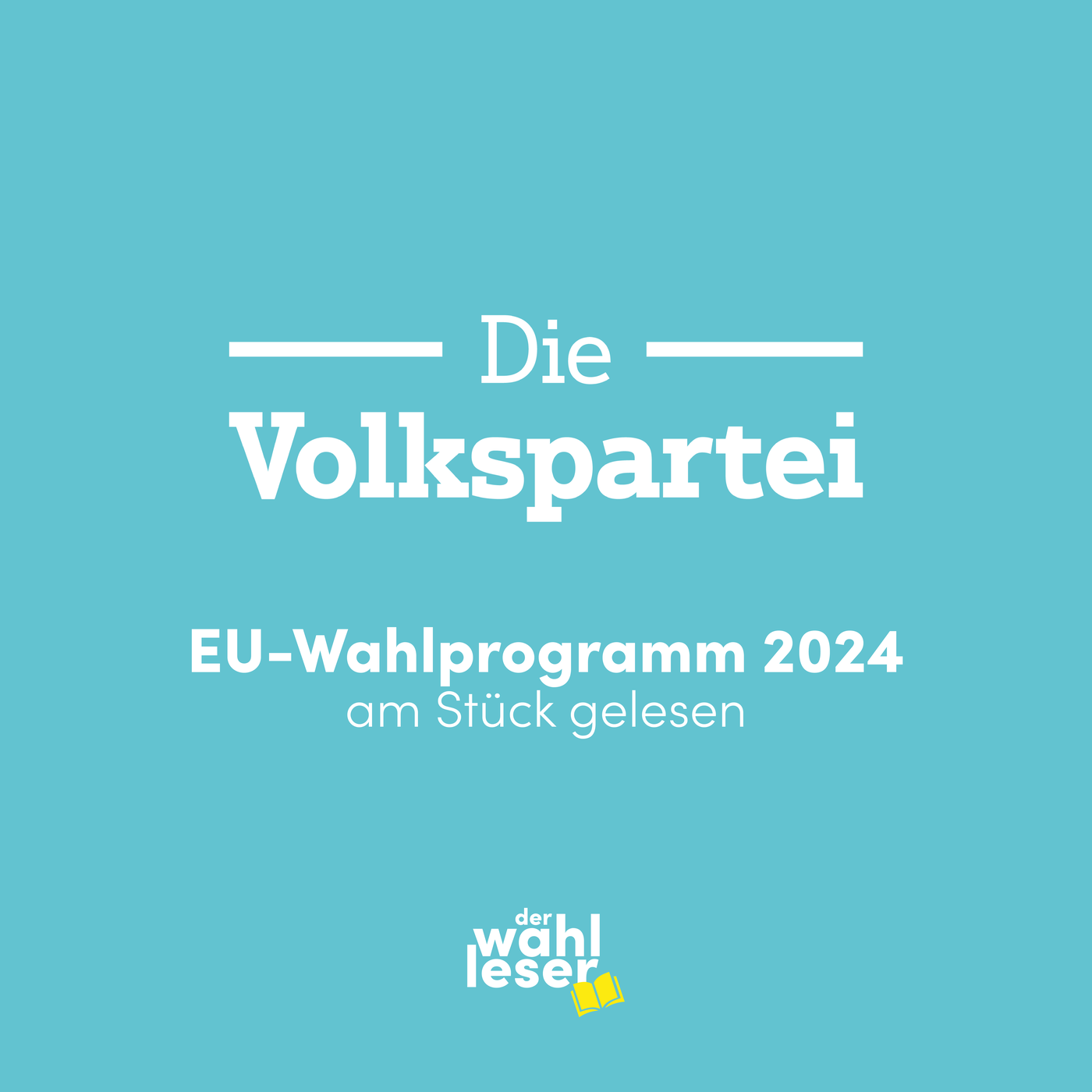 Das ganze EU-Wahlprogramm der ÖVP am Stück gelesen | Europawahl 2024