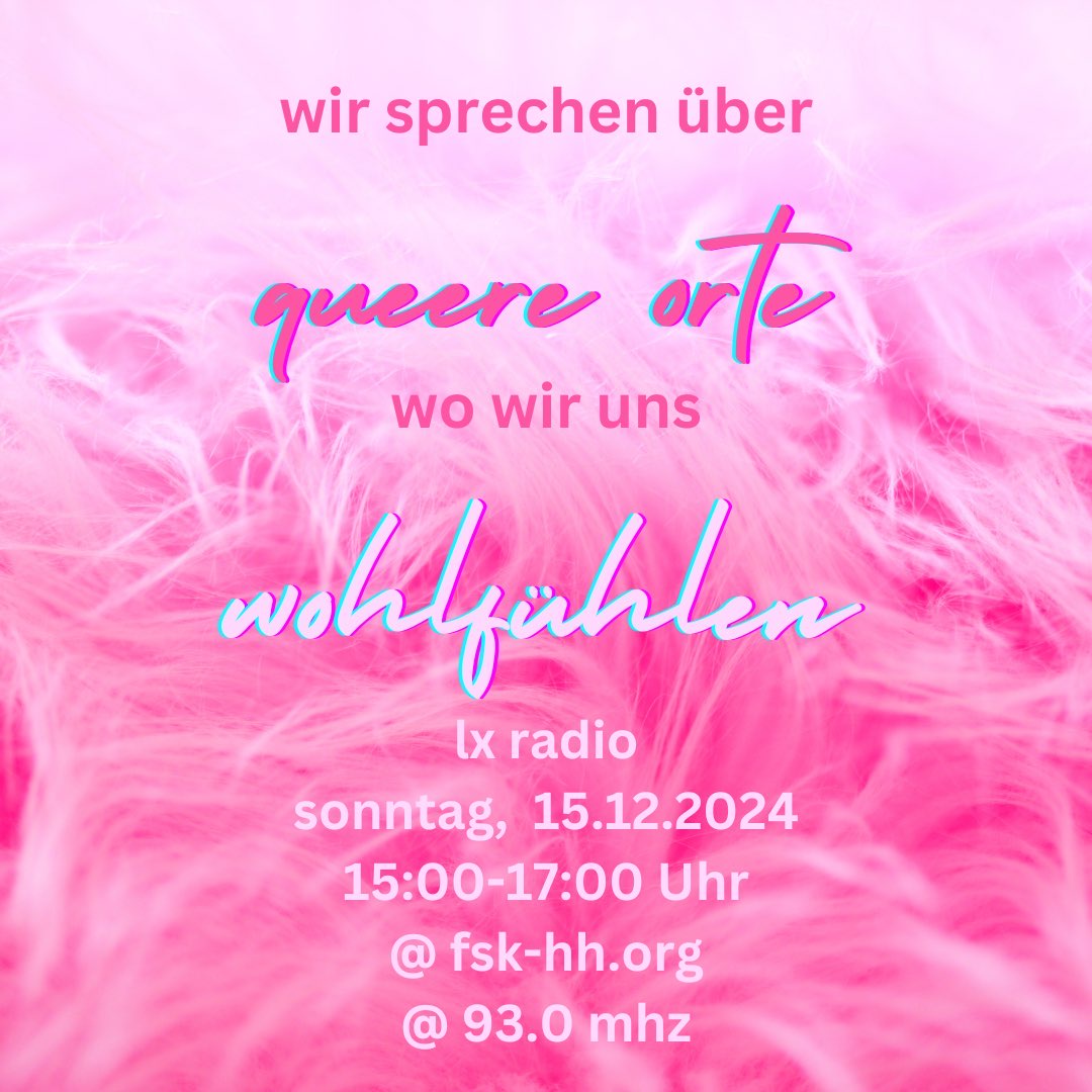Lx Radio Dezember 2024: Queere (Wohlfühl)Orte