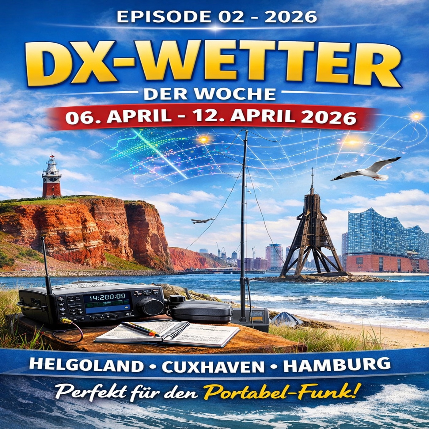 DX Wetter für die KW 15/2026 - Deutschland: Helgoland, Cuxhaven, Hamburg