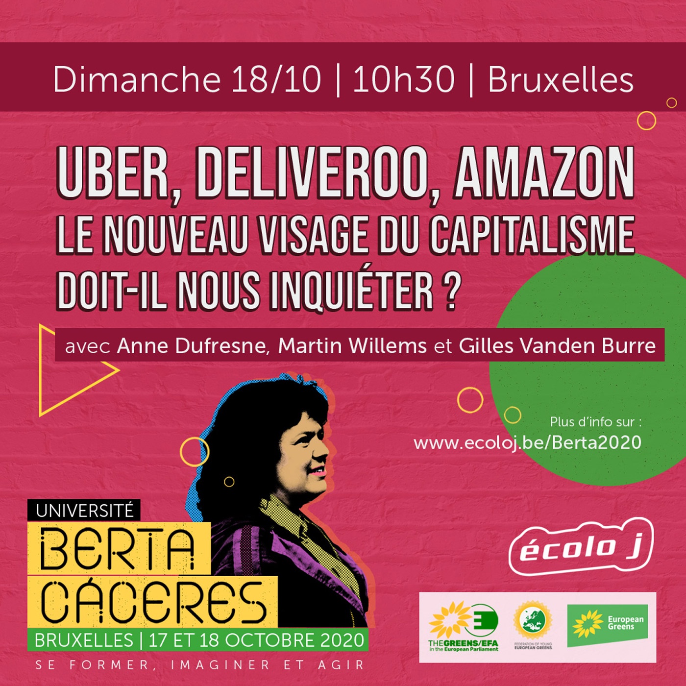 Université Berta Cáceres 2020 | Uber, Deliveroo, Amazon. Le nouveau visage du capitalisme doit-il nous inquiéter ?