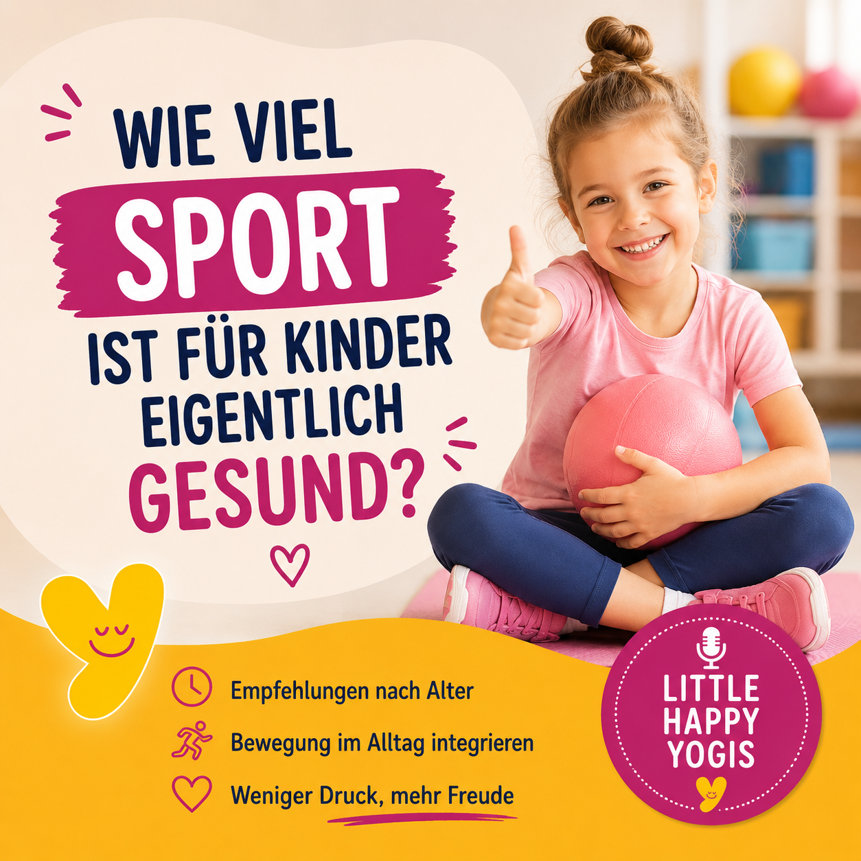 Wie viel Sport ist für Kinder eigentlich gesund?