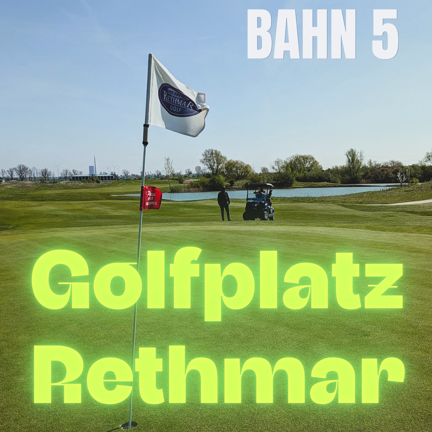 Dünen, Wasser und eine Insel - Golf auf einem Linksplatz