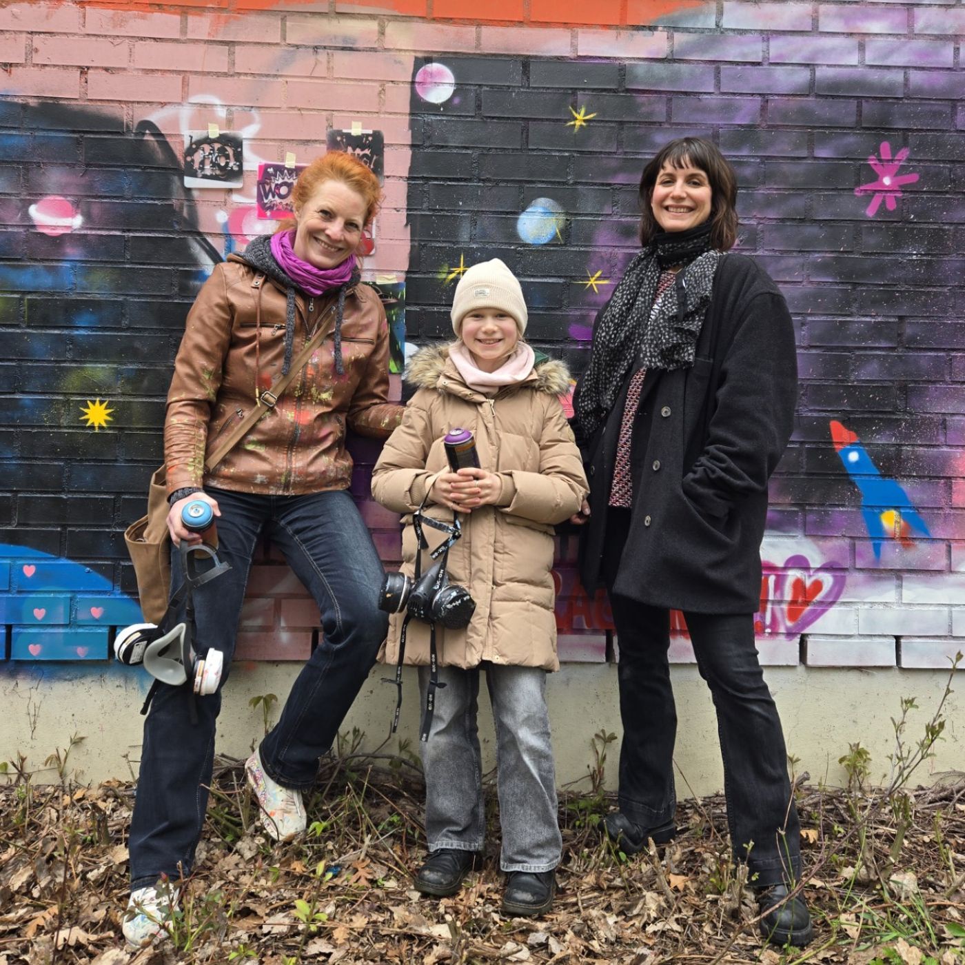 Graffiti sprayen mit den Munich Wallflowers