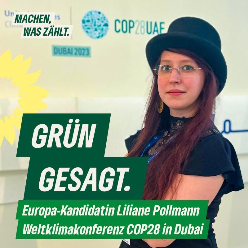 Liliane Pollmann auf der COP in Dubai