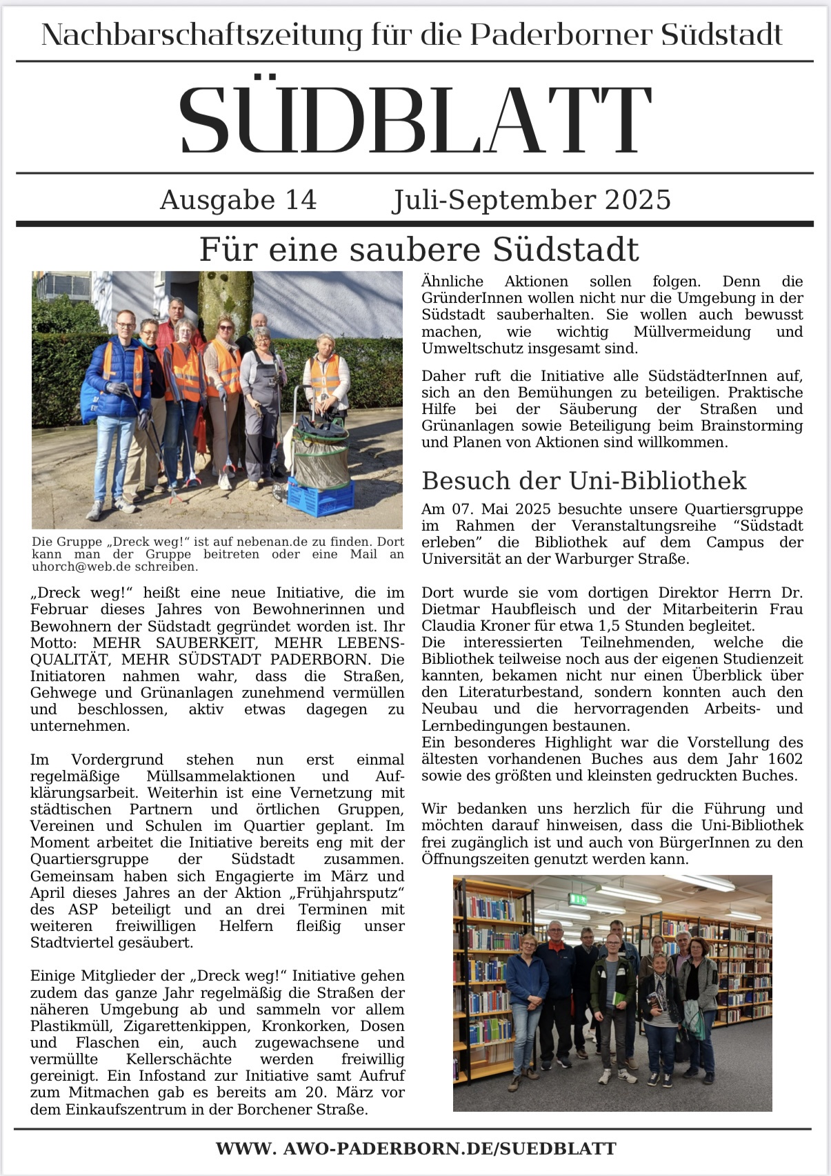 Mitten im Bild – mitten im Leben: 100 gute Gründe für die Südstadt