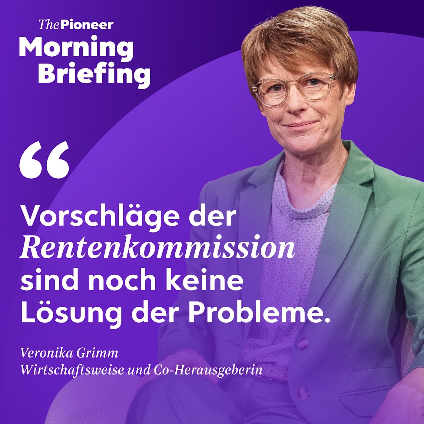 Wirtschaftsweise Grimm: „Keine Lösung der Rentenprobleme“ | Feindbild KI | Anne Schwedt