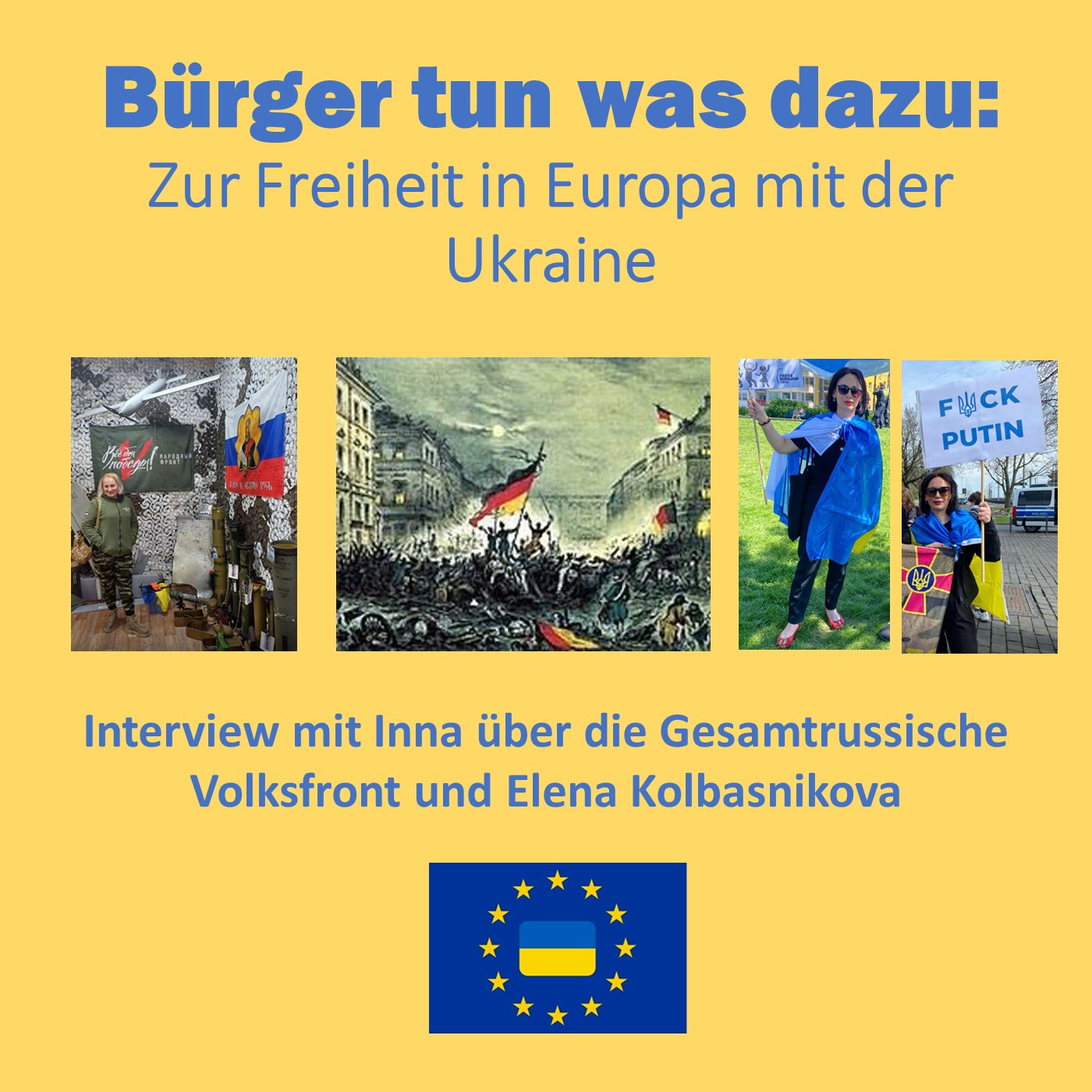Interview mit Inna über die Gesamtrussische Volksfront und ihre Ableger in Deutschland