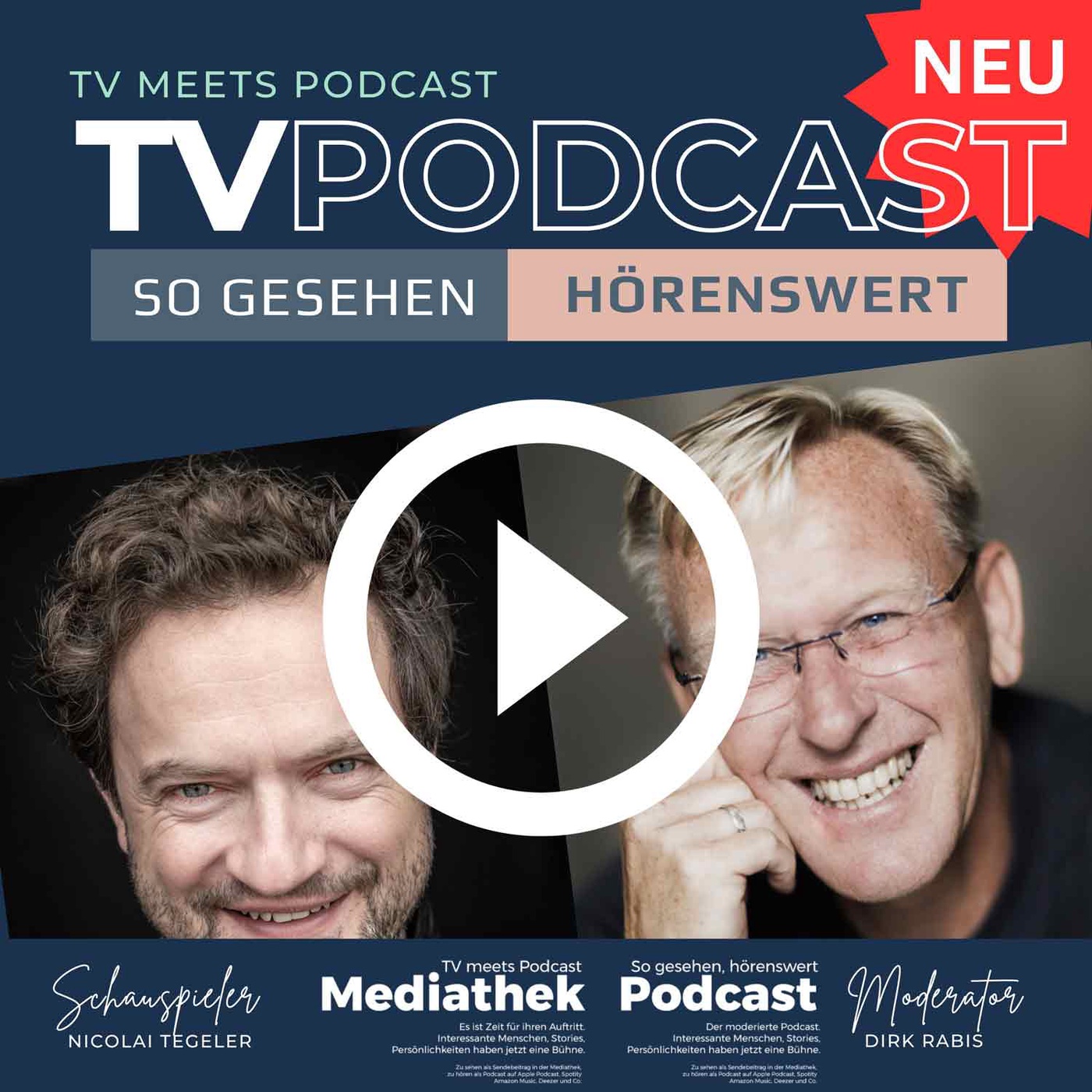 Dirk Rabis mit Schauspieler Nicolai Tegeler live I Talkshow Talktime Hessen