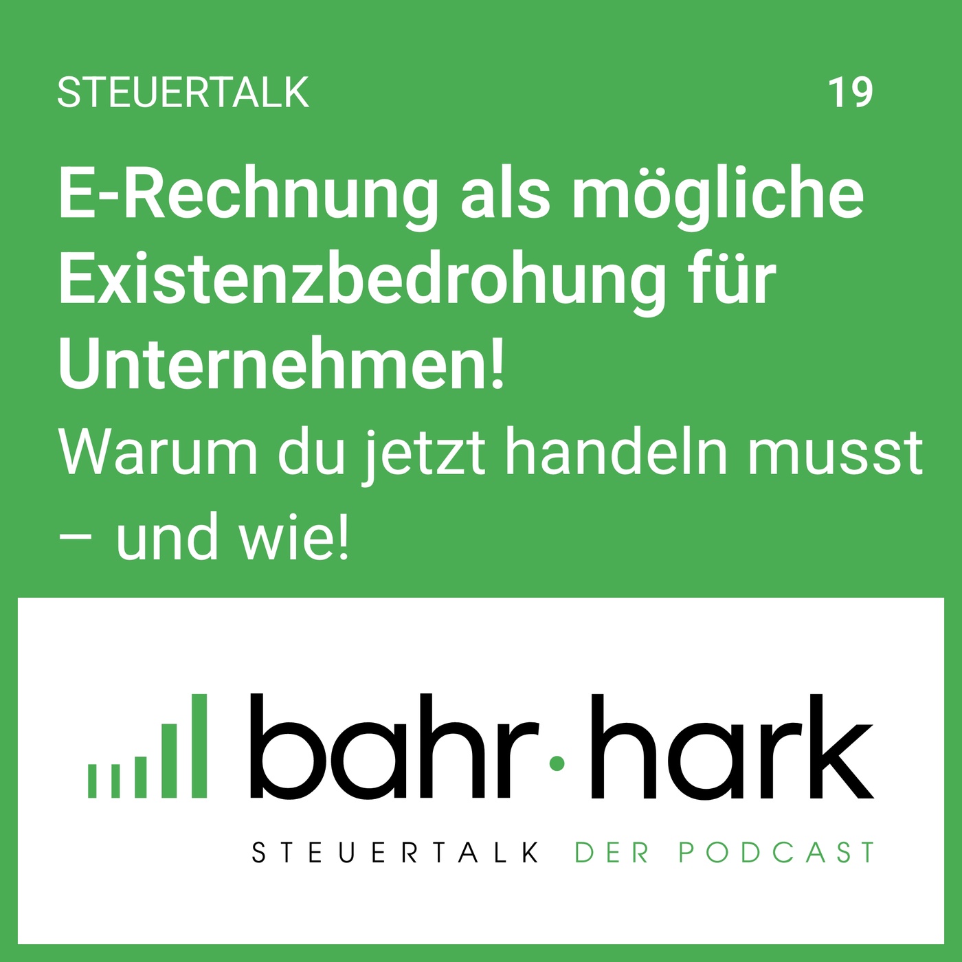 E-Rechnung als mögliche Existenzbedrohung für Unternehmen! (steuertalk 19)