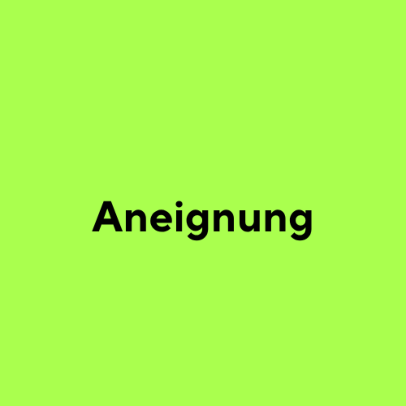 Aneignung