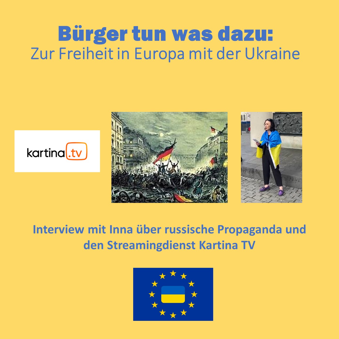 Bürger tun was dazu: Interview mit Inna über russische Propaganda und Kartina TV