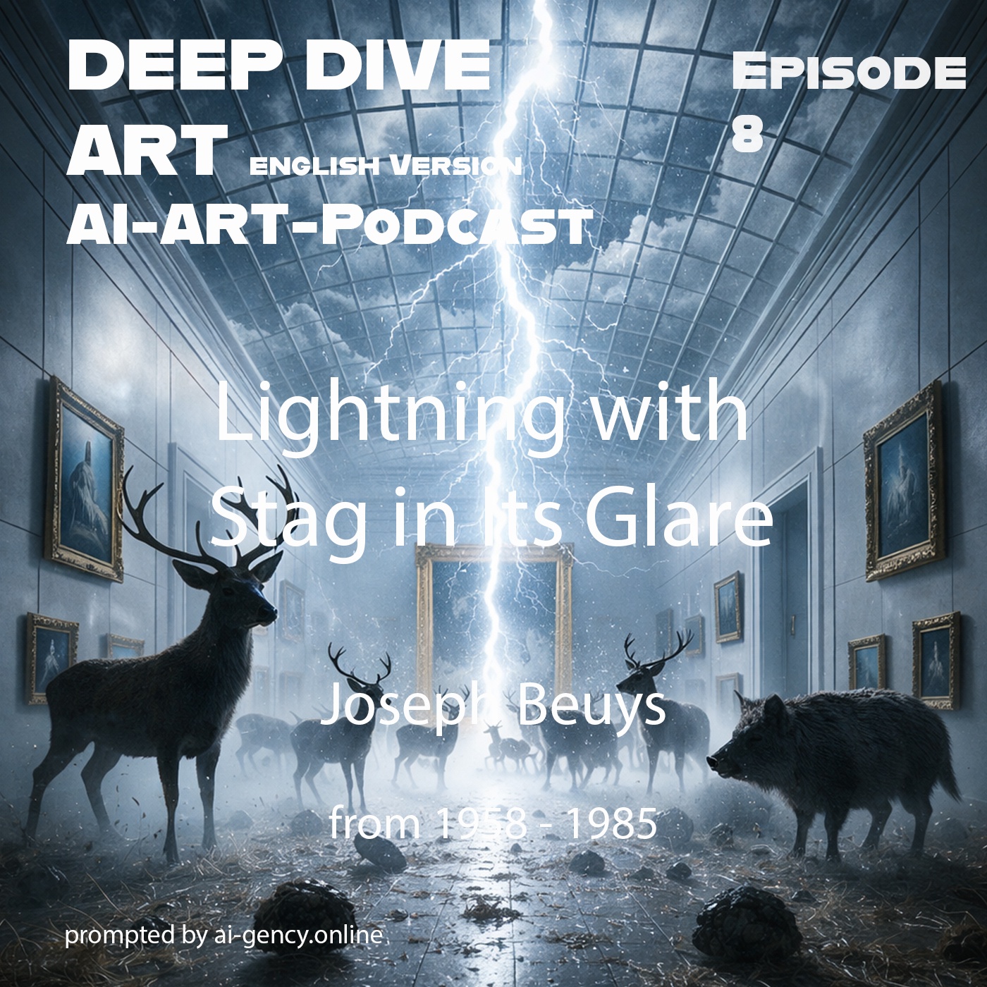 Lightning with Stag in Its Glare // Joseph Beuys 