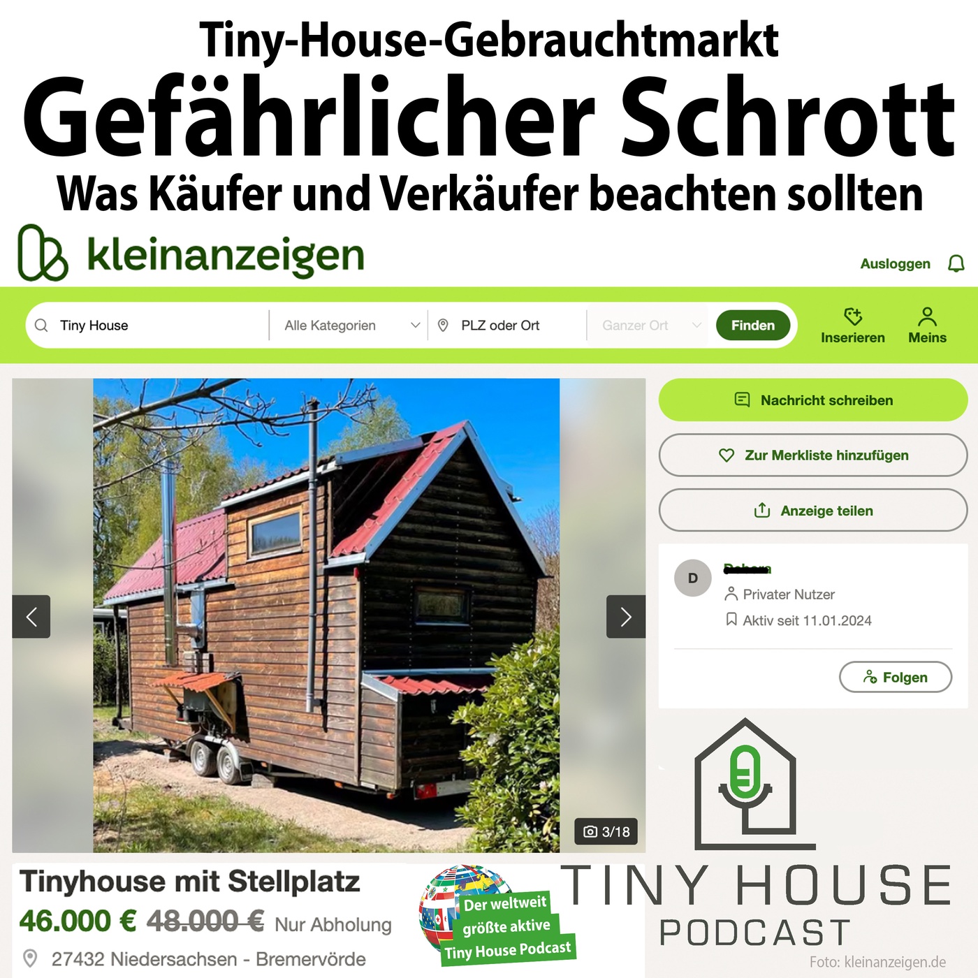 Folge 119: Tiny House-Gebrauchtmarkt – Gefährlicher Schrott