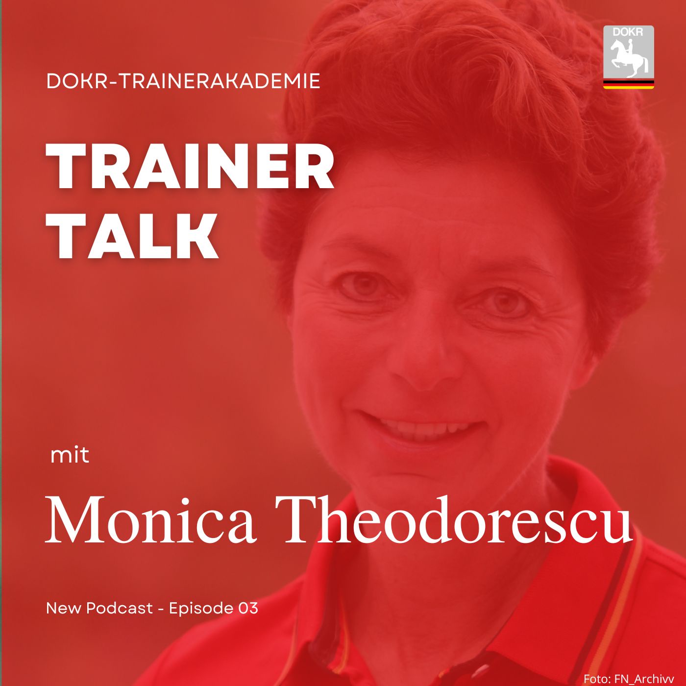 Bundestrainerin Dressur Monica Theodorescu im Trainer-Talk der DOKR-Trainerakademie