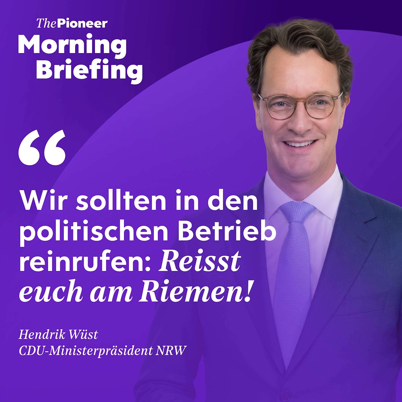 Hendrik Wüst über Vertrauen | Von Politikern und Musterleichen | Joni Mitchell