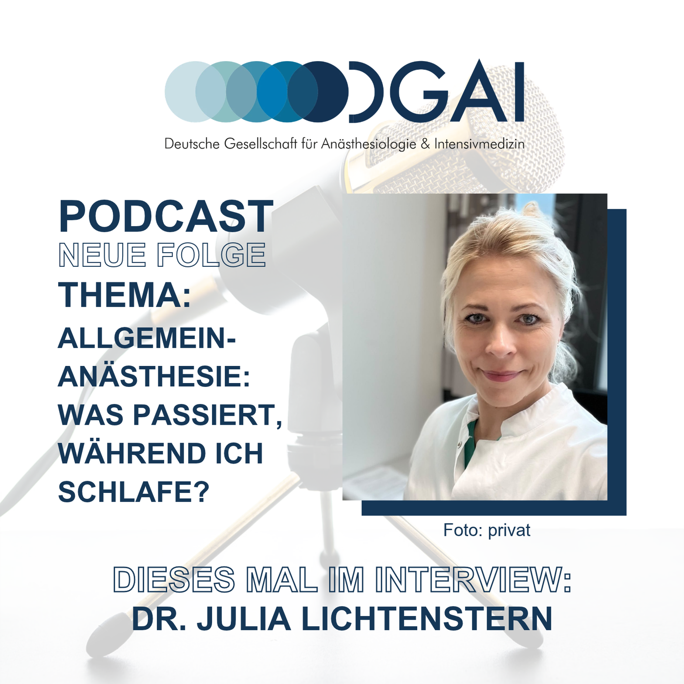 DGAI-Podcast: Allgemeinanästhesie: Was passiert, während ich schlafe?
